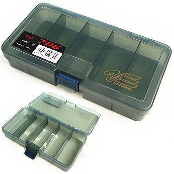 Load image into Gallery viewer, Versus 700 Series Lure Tackle Box - Black-Tackle Boxes & Bags-Versus-7 inch VS-706-Fishing Station