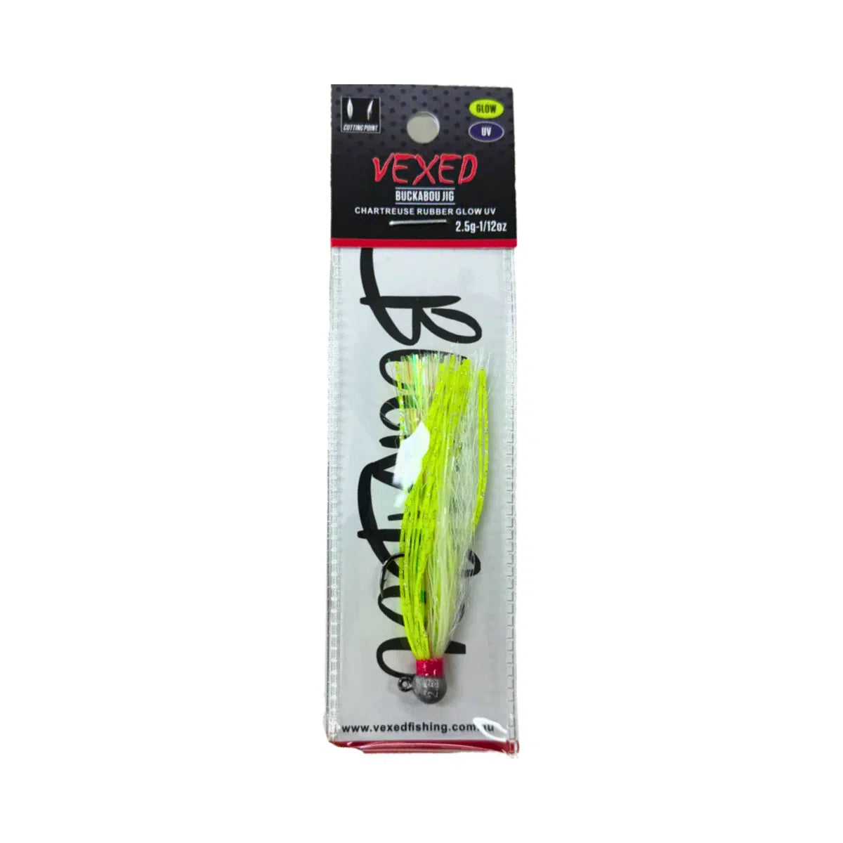 Vexed Buckabou Jig Lure-Lure - Jig-Vexed-Chartreuse UV-3.5g-1/8oz-Fishing Station