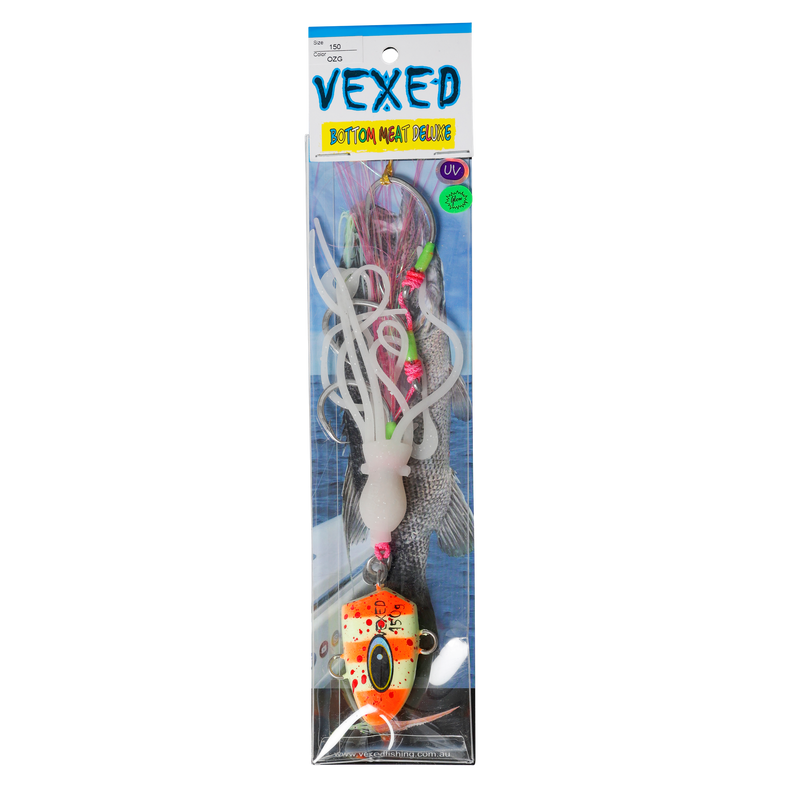 Load image into Gallery viewer, Vexed Bottom Meat Deluxe Lure-Lure - Jig-Vexed-1kg-Lumo Glow-Fishing Station