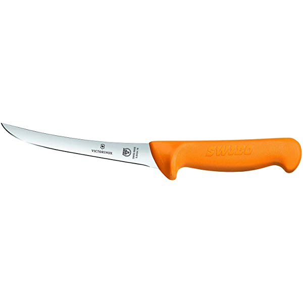Load image into Gallery viewer, Victorinox Swibo 16cm Boning Knife - Clam Pack-Tools - Knives-Victorinox-Curved Stiff Blade-Fishing Station