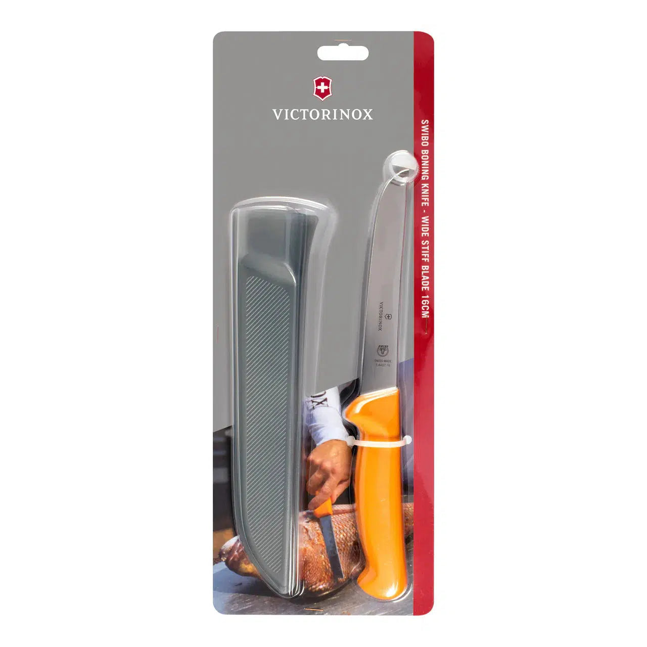 Victorinox Swibo 16cm Boning Knife - Clam Pack-Tools - Knives-Victorinox-Wide Stiff Blade-Fishing Station