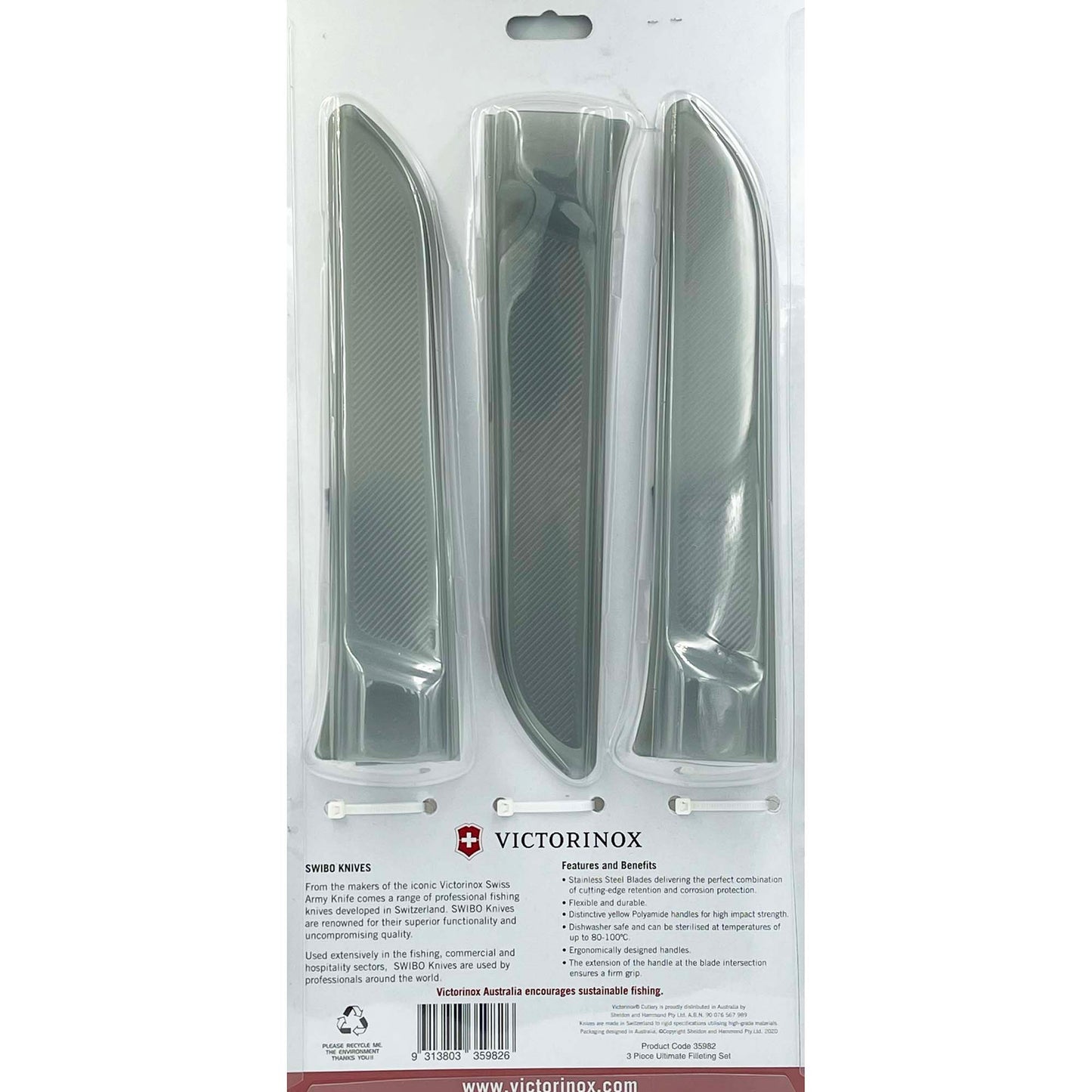 Victorinox Swibo 3 Piece Ultimate Filleting Set Fishing Knives-Tools - Knives-Victorinox-Fishing Station