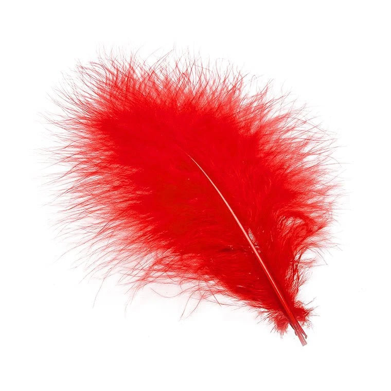 Load image into Gallery viewer, Wapsi Marabou Plumes-Fly Fishing - Fly Tying Material-Wapsi-Fluorescent Red-Fishing Station