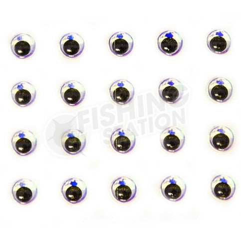 Load image into Gallery viewer, Wapsi Stick On Eyes-Fly Fishing - Fly Components-Wapsi-Size 1/4-Silver Prism-Fishing Station