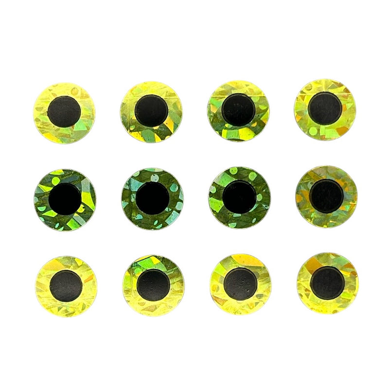 Load image into Gallery viewer, Wapsi Stick On Eyes-Fly Fishing - Fly Components-Wapsi-Size 5/16-Yellow Prism-Fishing Station