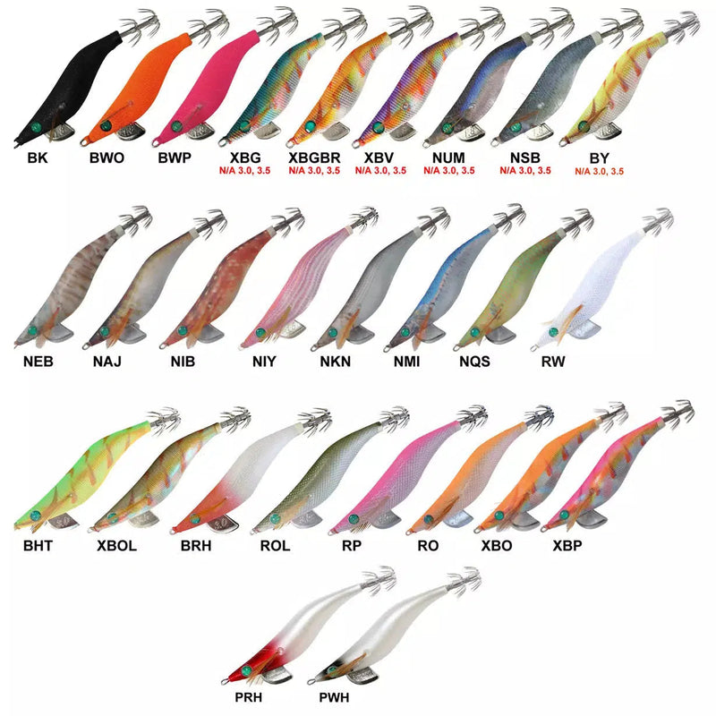 Load image into Gallery viewer, OLD Yamashita Egi Sutte-R 2.5 Squid Jig-Lure - Squid Jigs-Yamashita-BK Glow Black-Fishing Station