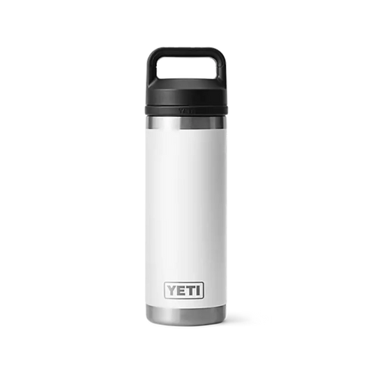 Yeti Rambler 18oz (532ml) Reusable Bottle with Chug Cap-Drinkware-Yeti-White-Fishing Station