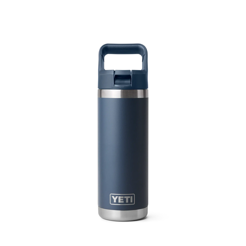 Load image into Gallery viewer, Yeti Rambler 18oz (532ml) Reusable Bottle with Straw Cap-Drinkware-Yeti-Navy-Fishing Station