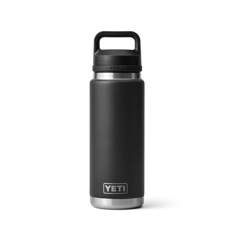 Load image into Gallery viewer, Yeti Rambler 26oz (769ml) Reuseable Bottle with Chug Cap-Drinkware-Yeti-Black-Fishing Station