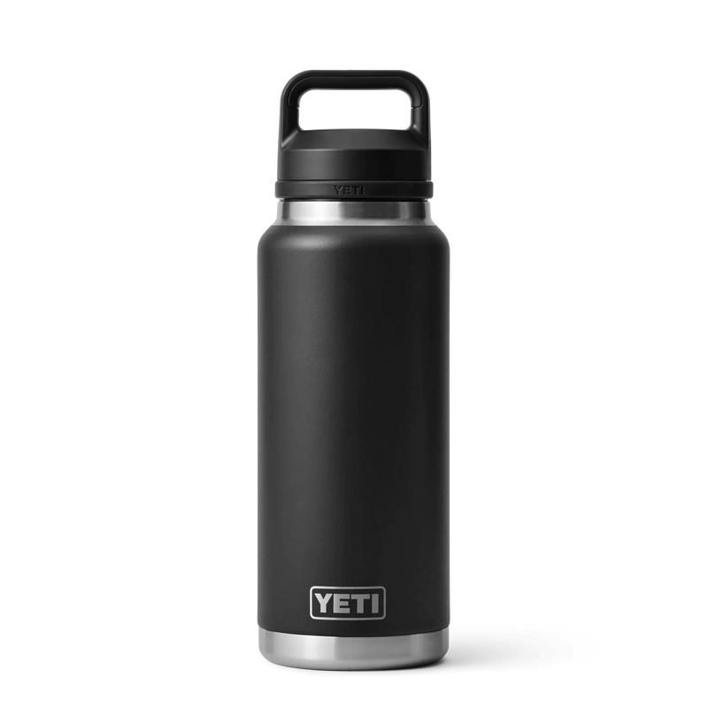 Load image into Gallery viewer, Yeti Rambler 36oz (1L) Reuseable Bottle with Chug Cap-Drinkware-Yeti-Black-Fishing Station