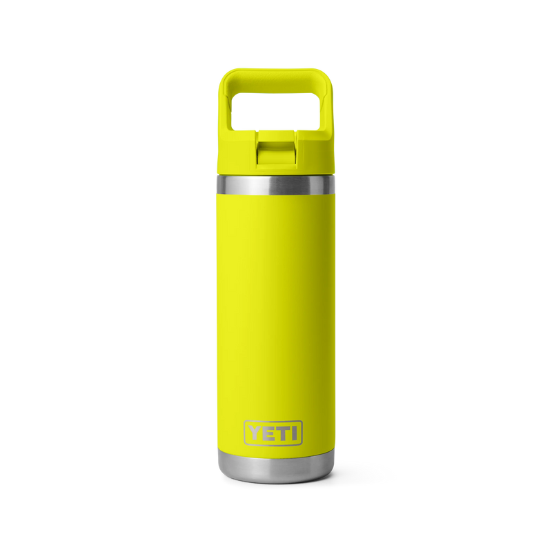 Load image into Gallery viewer, Yeti Rambler 18oz (532ml) Reusable Bottle with Straw Cap-Drinkware-Yeti-Firefly Yellow-Fishing Station