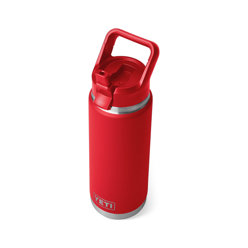 Load image into Gallery viewer, Yeti Rambler 26oz (769ml) Reuseable Bottle with Straw Cap-Drinkware-Yeti-Rescue Red-Fishing Station