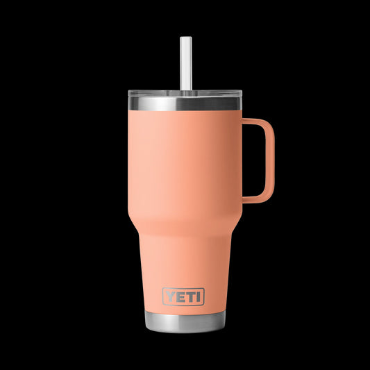 Yeti Rambler 35oz (1L) Straw Mug-Drinkware-Yeti-Lowcountry Peach-Fishing Station