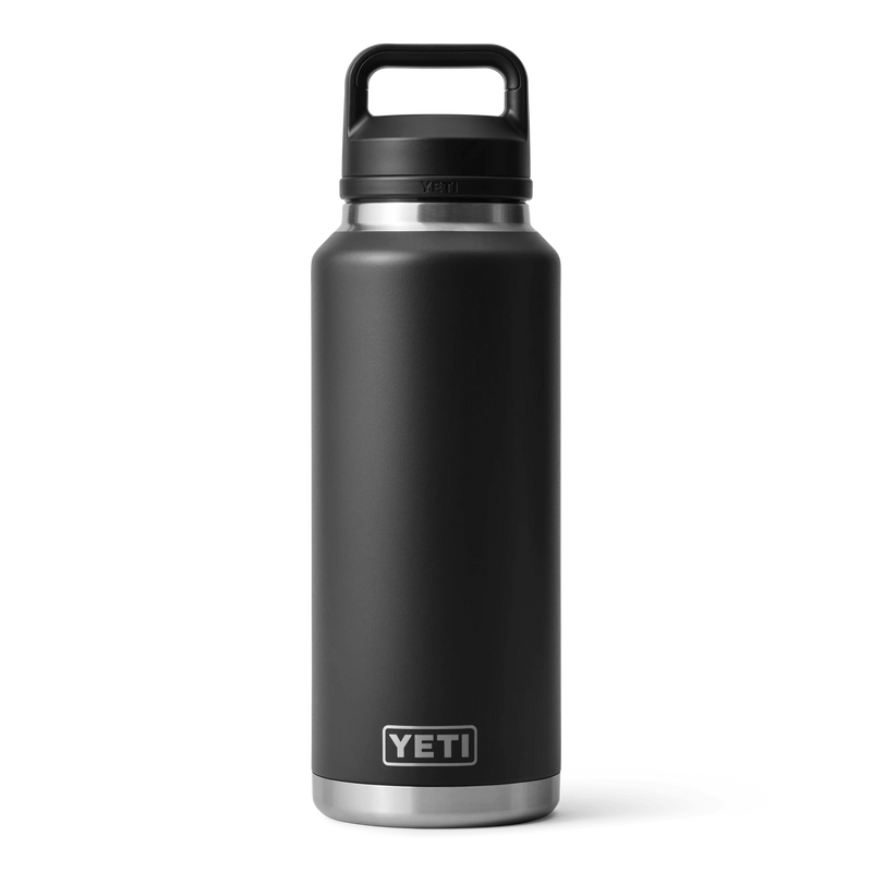 Load image into Gallery viewer, Yeti Rambler 46oz (1.36L) Reusable Bottle with Chug Cap-Drinkware-Yeti-Black-Fishing Station