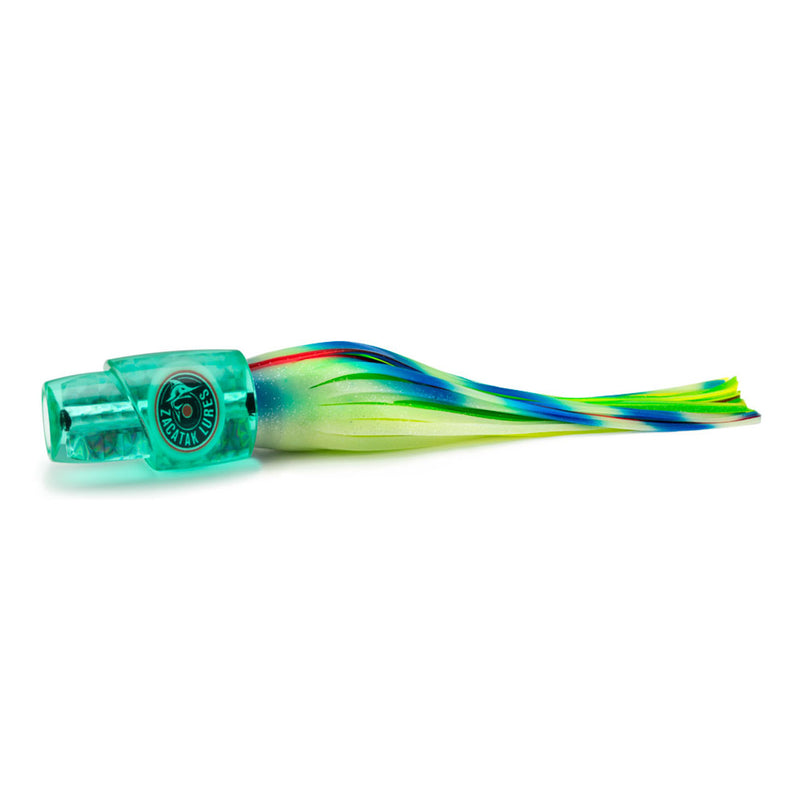 Load image into Gallery viewer, Zacatak Small Thunderstruck Hard Head Skirted Trolling Lure-Lure - Skirted Trolling-Zacatak Lures-Green Lumo-Fishing Station
