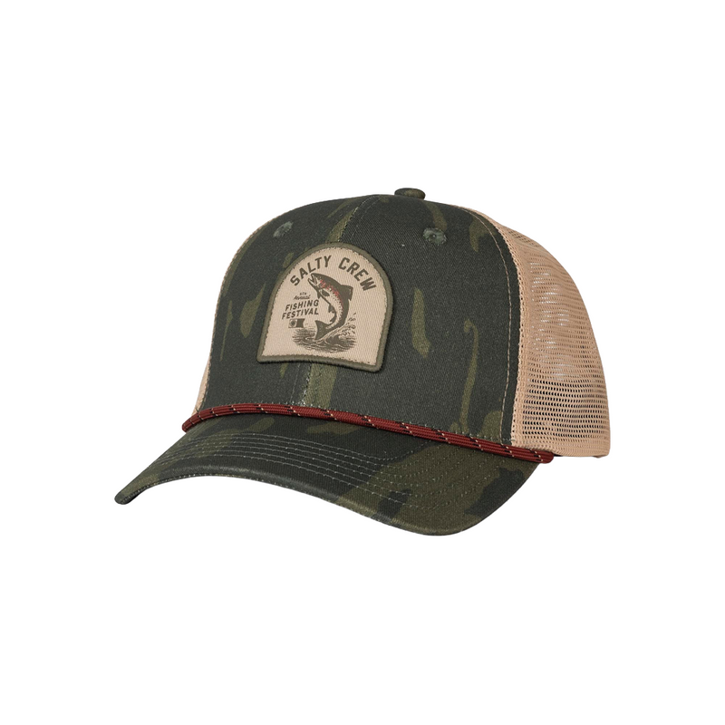 Load image into Gallery viewer, Salty Crew Fishing Club Trucker Hat