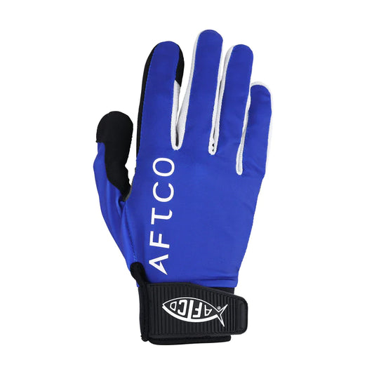 AFTCO Jigpro Jigging Glove-Gloves-AFTCO-Blue-Large-Fishing Station