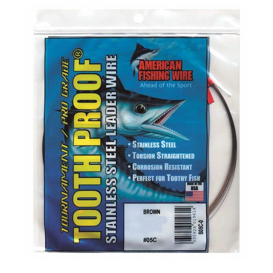 AFW Stainless Steel Tooth Proof Leader Wire Bulk-Line - Wire-AFW-124LB 1/4LB-Fishing Station