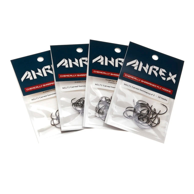 Ahrex NS172 Nordic Salt Gammerus Fly Hook-Hooks - Fly-Ahrex-Size 2 - (18pc)-Fishing Station