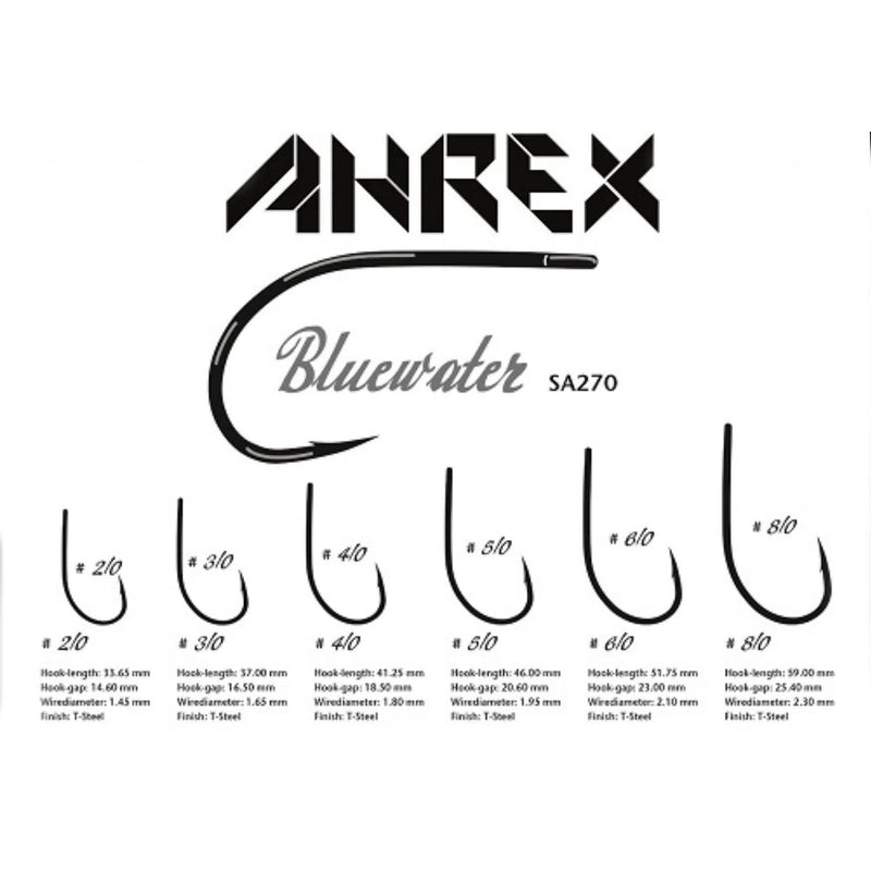 Load image into Gallery viewer, Ahrex SA 270 Bluewater Hook-Hooks - Fly-Ahrex-Size 2/0 - (10pc)-Fishing Station
