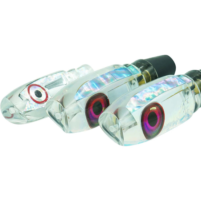 Load image into Gallery viewer, Aloha Medium Gully Boy-Lure - Skirted Trolling-Aloha Lures-Clear/Silver-Fishing Station
