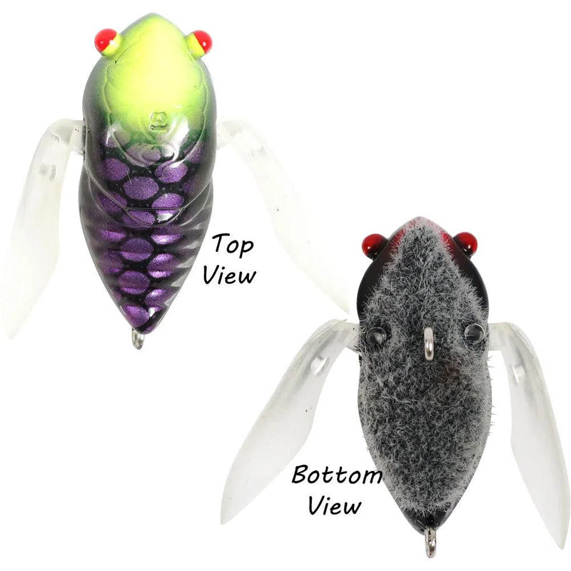 Load image into Gallery viewer, Atomic Hardz Cicada-Lure - Small Surface-Atomic-Fur Bottom Black-35-Fishing Station
