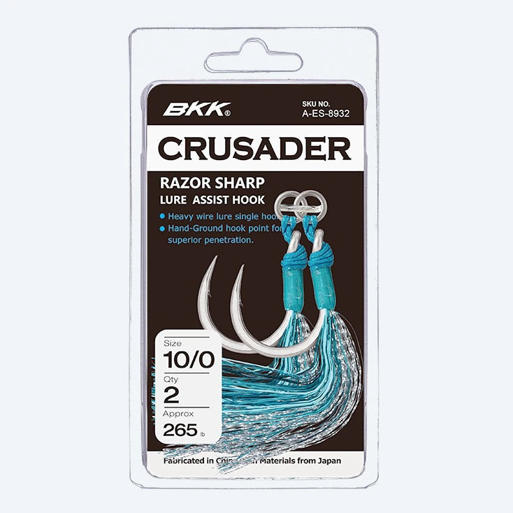 BKK Crusader Plugging Single HD Assist Hooks-Hooks - Assist-BKK-8/0 (2pk)-Fishing Station