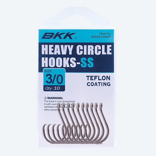 BKK Super Slide Heavy Circle Hook-Hooks-BKK-3/0-Fishing Station