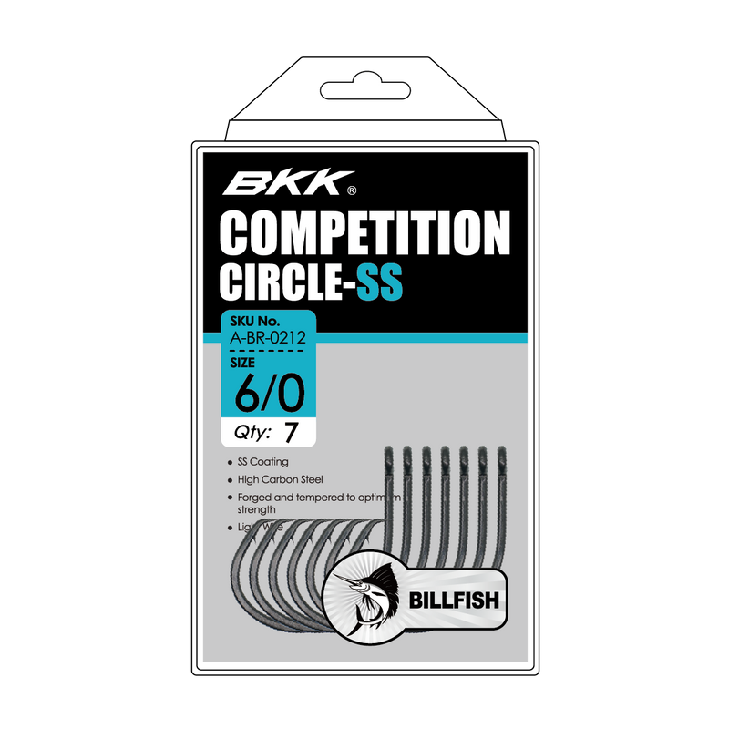 Load image into Gallery viewer, BKK Competition Circle Light Wire SS Hooks Bulk Pack (25pc)-Hooks - Circle-BKK-Size 5/0 (A-BR-0228)-Fishing Station
