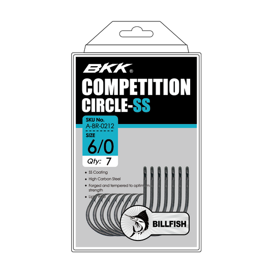 BKK Competition Circle Light Wire SS Hooks Bulk Pack (25pc)-Hooks - Circle-BKK-Size 5/0 (A-BR-0228)-Fishing Station