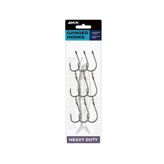BKK Ganged Hooks Heavy Duty-Hooks-BKK-4/0 (3pk)-Fishing Station