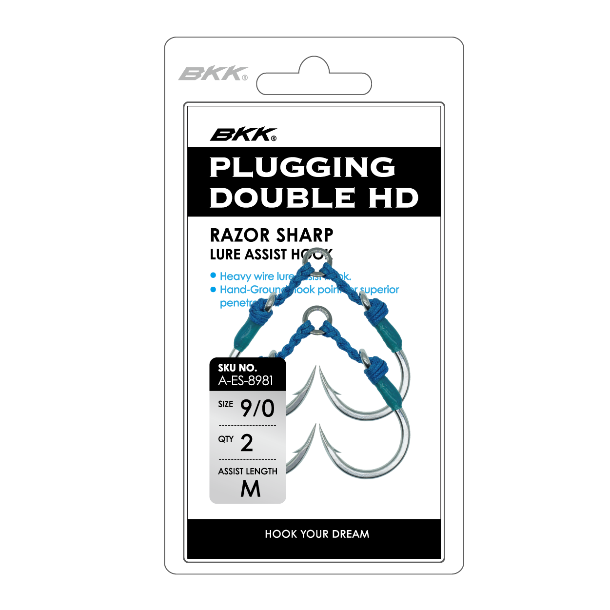 BKK Plugging Double HD Assist Hook-Hooks - Assist-BKK-8/0-Fishing Station