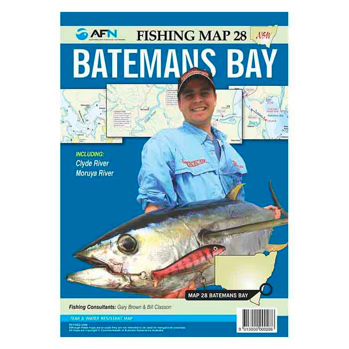 Batemans Bay Fishing Map-Books, Maps & Reference-AFN-Fishing Station