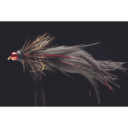 Belinda's Bitch Slap Freshwater Fly-Lure - Freshwater Fly-Manic Tackle Project-Black/Red-#10-Fishing Station