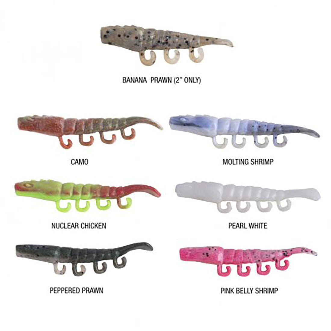 Berkley Gulp! Turbo Shrimp Soft Plastic Lure-Lure - Soft Plastic-Berkley-2inch (3 FOR $25)-Peppered Prawn-Fishing Station