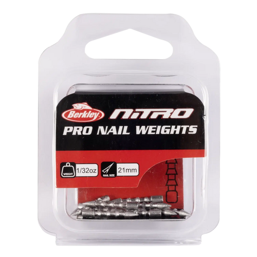 Berkley Nitro Pro Nail Weights-Hooks - Jigheads-Berkley-1/32oz 0.9g-Fishing Station