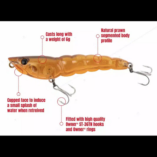 Berkley Pro-Tech Prawn Walker-Lure - Small Surface-Berkley-75mm-Blue Tail-Fishing Station