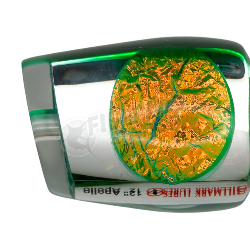 Load image into Gallery viewer, Billmark 12&quot; Apollo Platinum Series Skirted Trolling Lure-Lure - Skirted Trolling-Billmark-Green Mirror-Fishing Station
