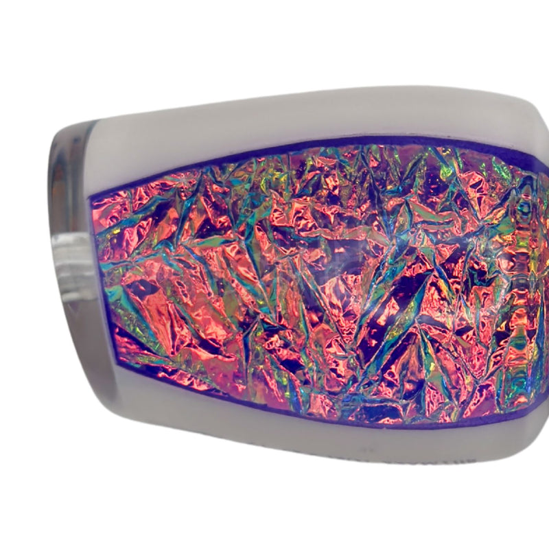 Load image into Gallery viewer, Billmark 12&quot; Apollo Platinum Series Skirted Trolling Lure-Lure - Skirted Trolling-Billmark-White Purple Foil-Fishing Station
