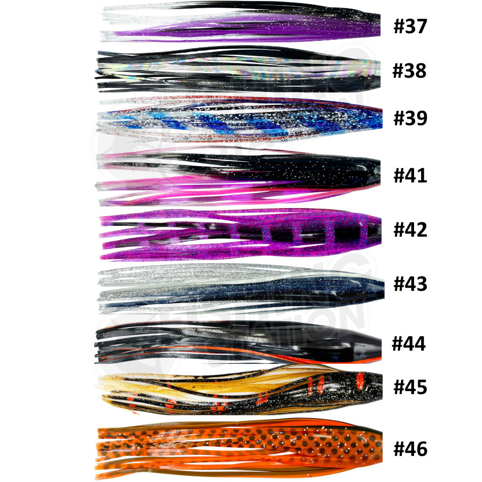 Billmark Octopus Skirt 12" Trolling Lure Skirt-Skirt-Billmark-#39 Dark Blue/Silver-Fishing Station