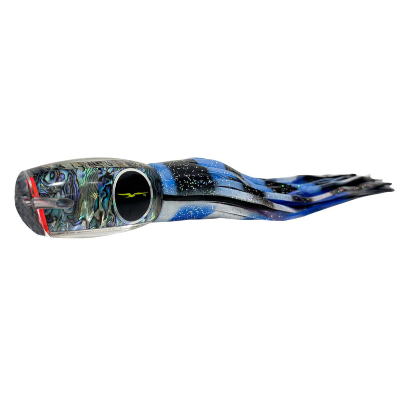 Load image into Gallery viewer, Black Bart Blue Breakfast Skirted Trolling Lure
