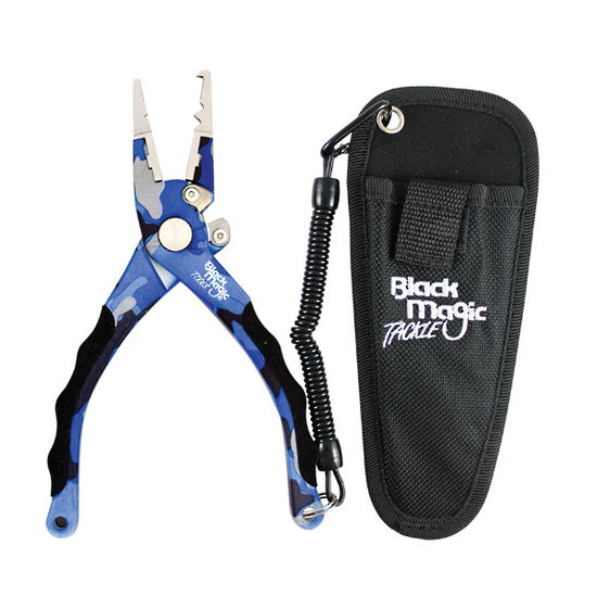 Black Magic Compact Fishing Pliers-Tools - Pliers-Black Magic-Blue Camo-Fishing Station
