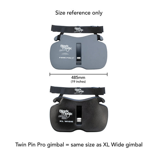 Black Magic Equalizer Twin Pin Pro Gimbal Plate-Gimbals & Harnesses-Black Magic-Fishing Station