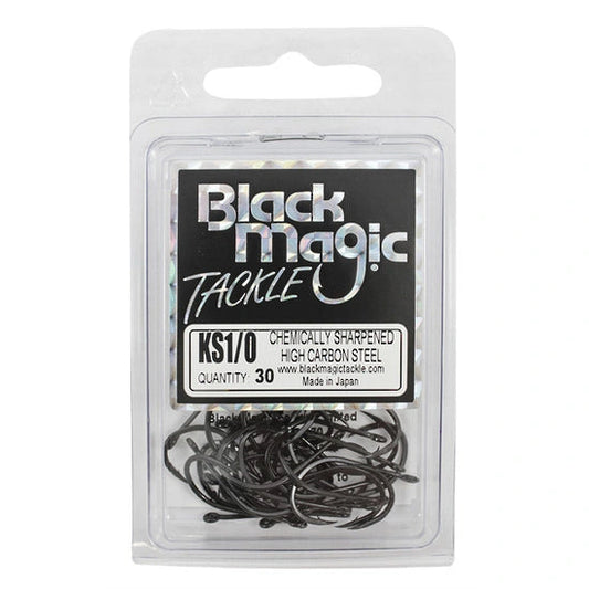 Black Magic KS Hook - Eco Pack-Hooks - Single-Black Magic-Size 1 - 32pc-Fishing Station