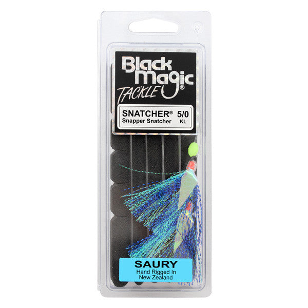 Load image into Gallery viewer, Black Magic Snapper Snatcher Rig - KL-Terminal Tackle - Pre-Made Rigs-Black Magic-Saury-5/0-Fishing Station
