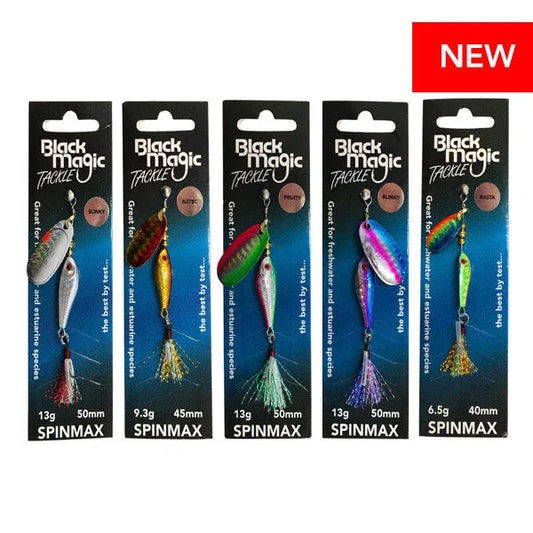 Black Magic Spinmax Lure-Lure - Spinnerbaits & Spinners-Black Magic-Aztec-9.3g-Fishing Station
