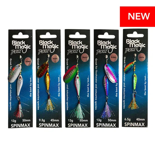 Black Magic Spinmax Lure-Lure - Spinnerbaits & Spinners-Black Magic-Aztec-9.3g-Fishing Station