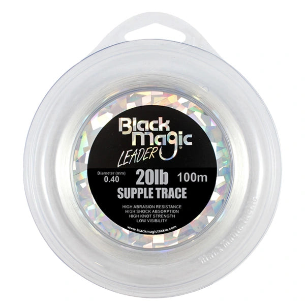 Black Magic Supple Trace-Line - Leader-Black Magic-30lb-Fishing Station