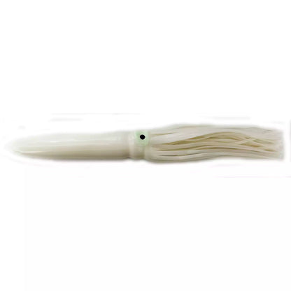Black Pete Bulb Squid-Teasers-Black Pete-White-9"-Fishing Station