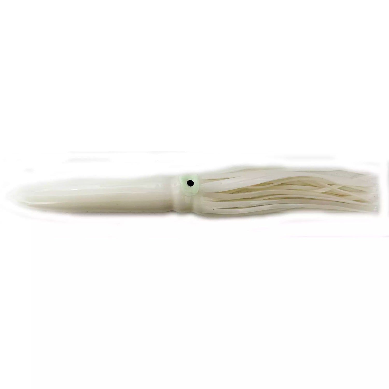 Black Pete Bulb Squid-Teasers-Black Pete-White-9"-Fishing Station